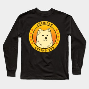 American Eskimo Dog Portrait Long Sleeve T-Shirt